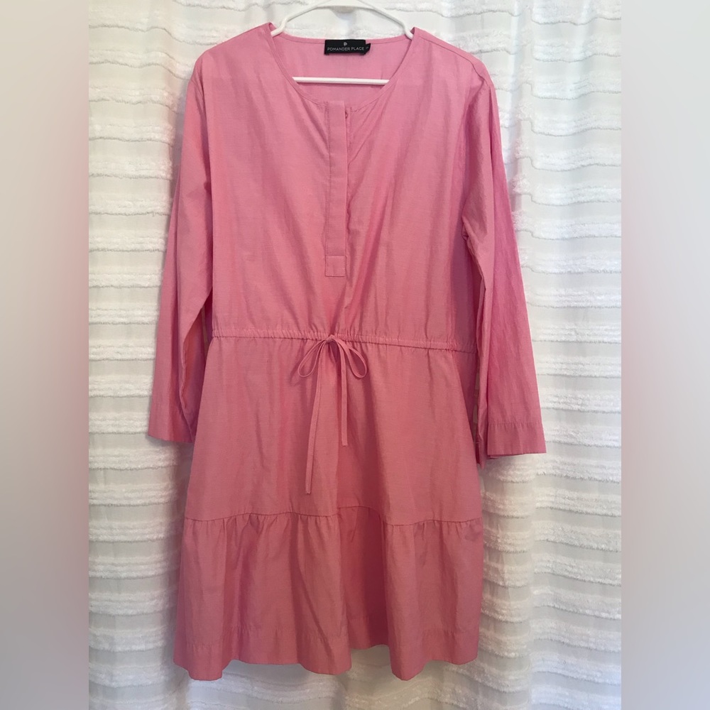Pomander Place Lucy Dress by Tuckernuck XXL  dk pink thread in fabric see 📷